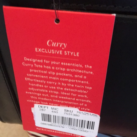 PATRICIA NASH NWT CURRY FAUX FUR LEATHER TOTE.  [BRAND NEW WITH TAGS] - Picture 15 of 16